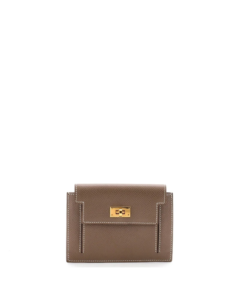 Pre-Owned Hermes Kelly Pocket Compact Wallet Epsom