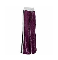 Pre-Owned Off-White Women's Crushed Velvet Wide Leg Track Pants