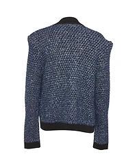 Pre-Owned Balmain Women's Tweed Open Front Cardigan