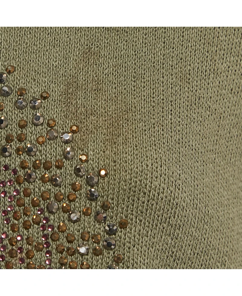 Pre-Owned Zadig & Voltaire Women's Skull Embellished Cotton Anael Tunic Sweater
