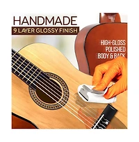 Pyle 30" Junior Classic Style Guitar Kit with Digital Tuner & Accessories - PGACLS30