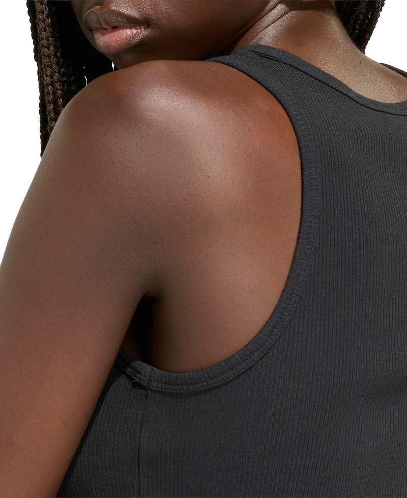 adidas Women's Cropped Ribbed Tank Top