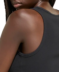 adidas Women's Cropped Ribbed Tank Top