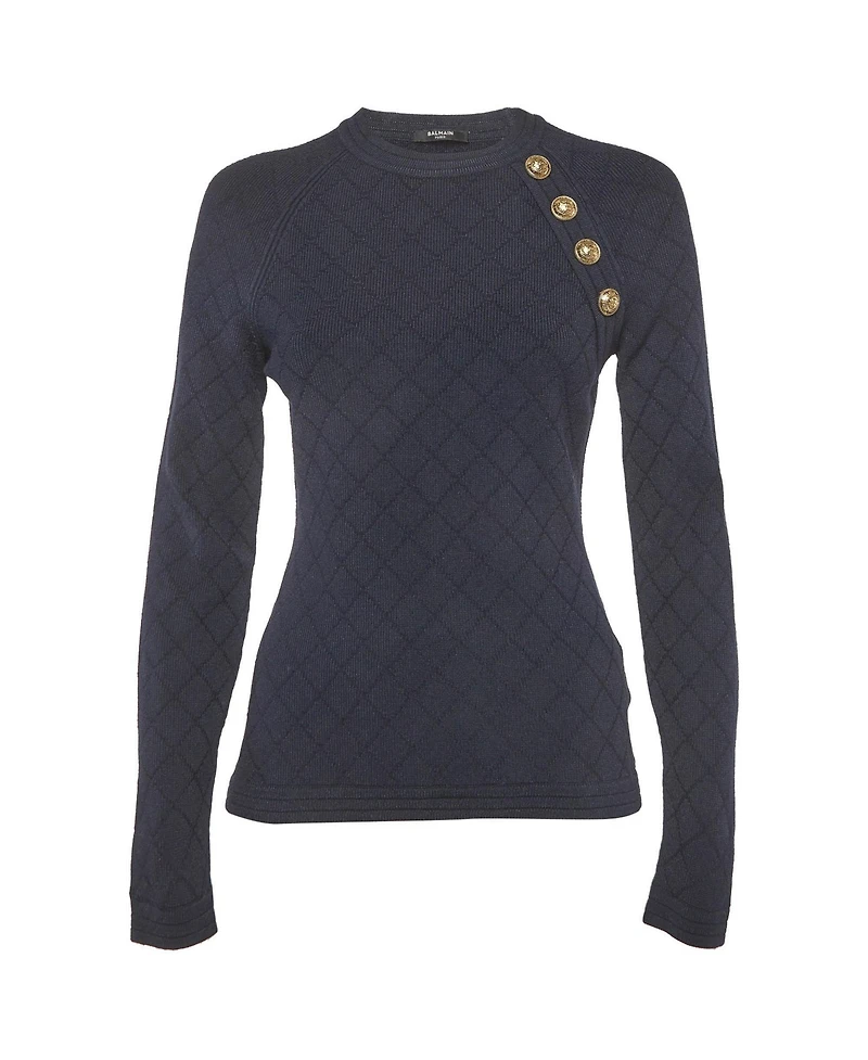 Pre-Owned Balmain Women's Stretch Knit Sweatshirt