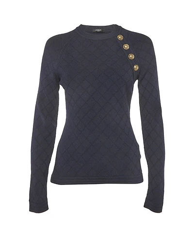 Pre-Owned Balmain Women's Stretch Knit Sweatshirt