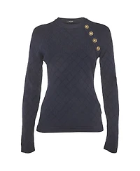 Pre-Owned Balmain Women's Stretch Knit Sweatshirt