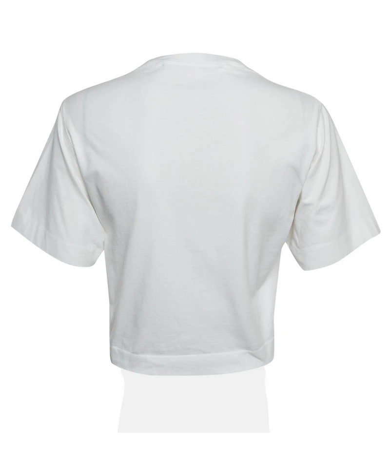 Pre-Owned Off-White Women's Logo Embroidered Crop T-Shirt