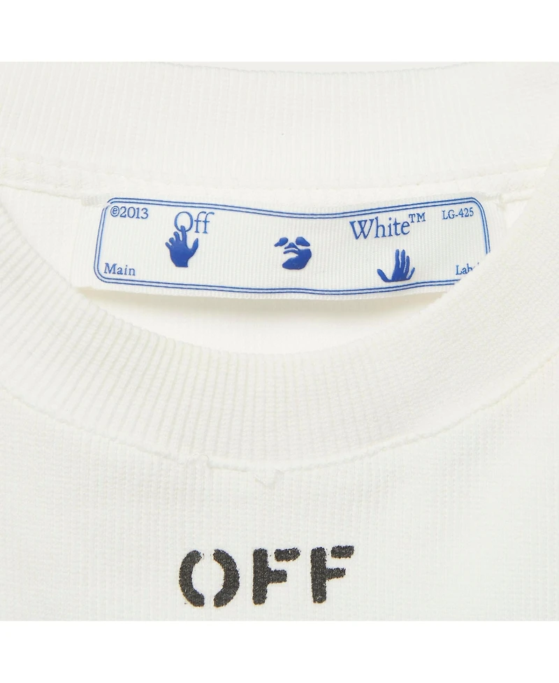 Pre-Owned Off-White Women's Logo Rib Knit Crop Top