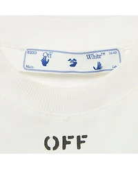 Pre-Owned Off-White Women's Logo Rib Knit Crop Top