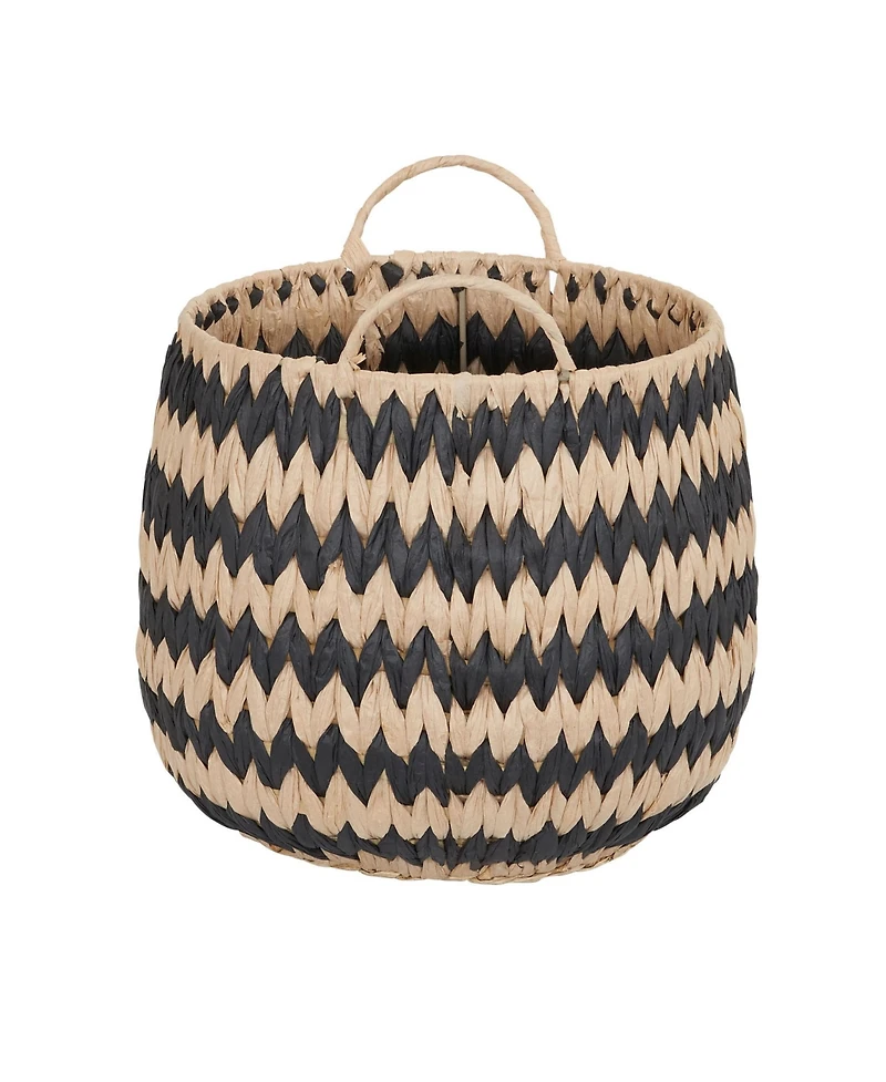 Household Essentials Woven Basket, Set of 2 Decorative Baskets, Large and Small