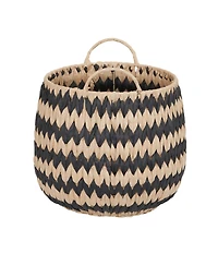 Household Essentials Woven Basket, Set of 2 Decorative Baskets, Large and Small