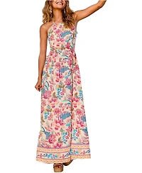 Cupshe Women's No Bad Days Floral Maxi Beach Dress