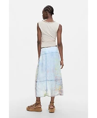 Desigual Women's Midi denim skirt