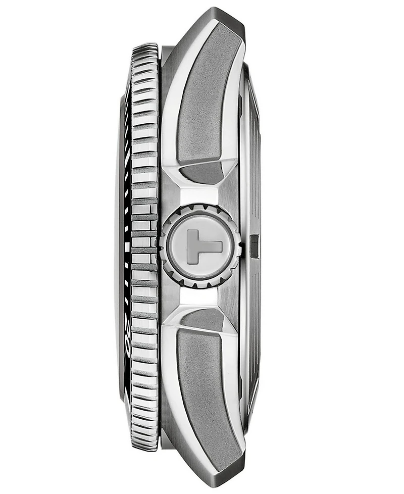 Tissot Men's Seastar Gray Stainless Steel Strap Watch 44mm