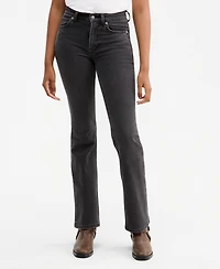 Free People Women's Double Knot Cotton High-Rise Bootcut Jeans