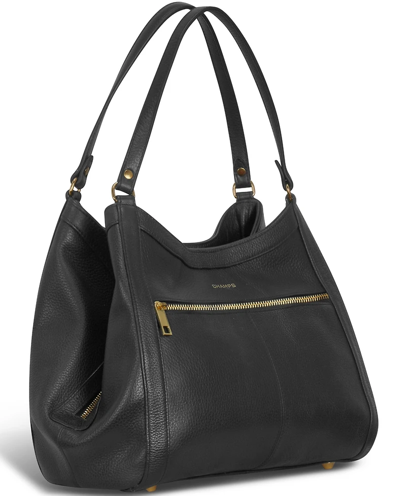 Champs Leather Travel Hobo Bag