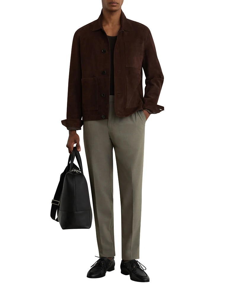 Reiss Men's Stretch Slim-Fit Drawstring Trousers