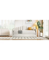 Streamdale Furniture Daybed With Trundle and Usb Ports