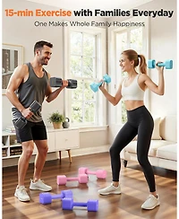 Fed Fitness 5-in-1 Adjustable Dumbbells Pair, Lbs Quick-Adjust Hand Weights for Home Gym and Outdoor Training