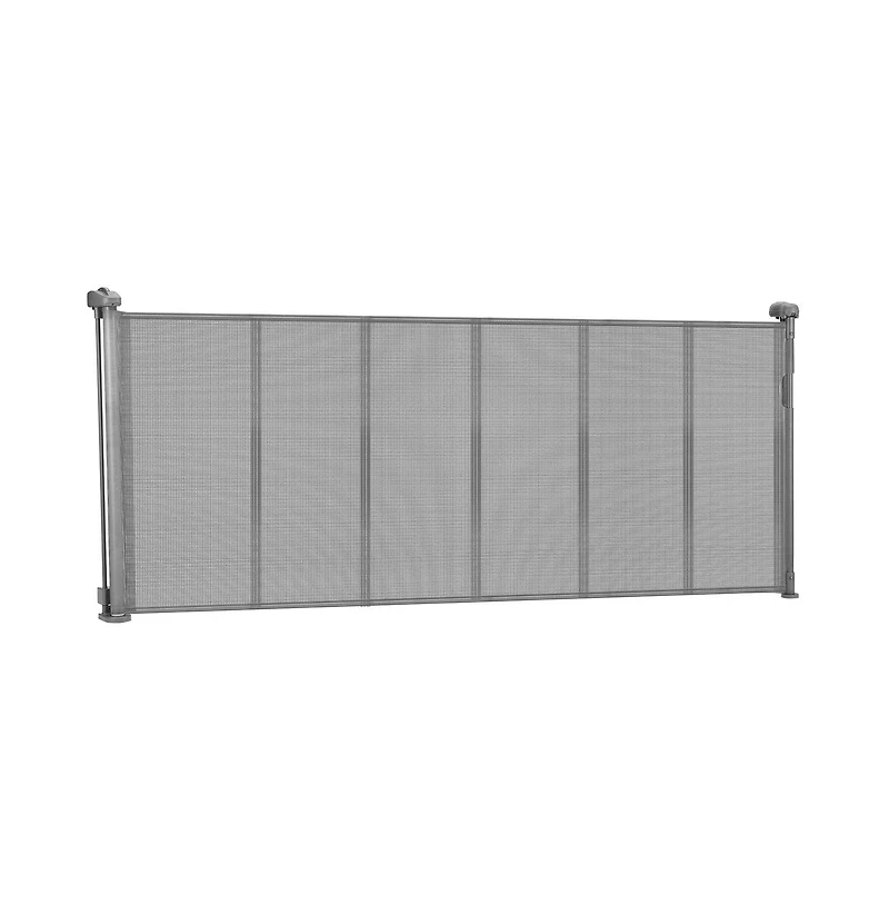 Ruie Retractable Mesh Pet Gate 34 in Tall Extends to 71 in Wide One-Hand Open