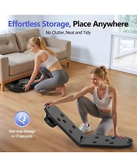 Fed Fitness Portable Pilates Reformer Board for Home Workout, Easy-to-Use Sliding Full Body Toning, Lightweight Exercise Equipment