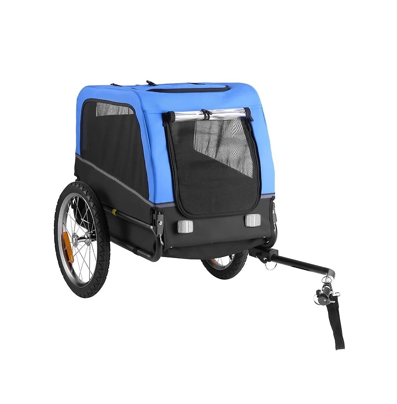 Ruie Smaller Pet Bike Trailer Bicycle Carrier Supports up to 66 lbs Internal Leash