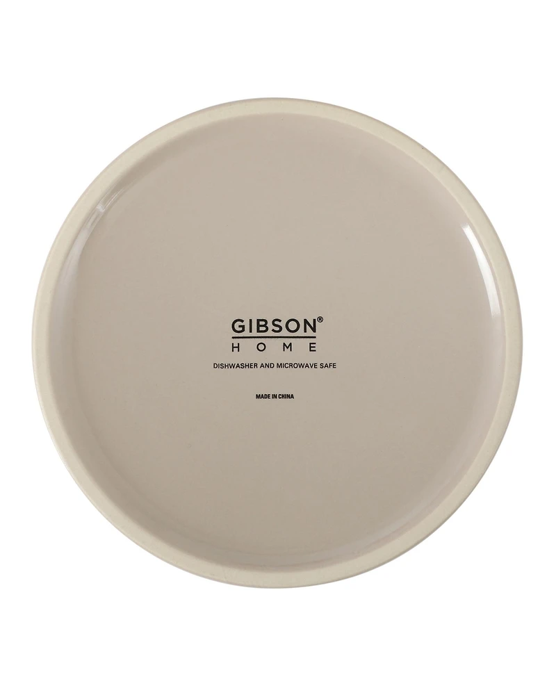Gibson Home Zoomie Bites 5.5inch Ceramic Dog and Cat Bowl with Acacia Wood Stand Non-Slip Matte Glaze Weighted Food Water Set for Cat and Dog