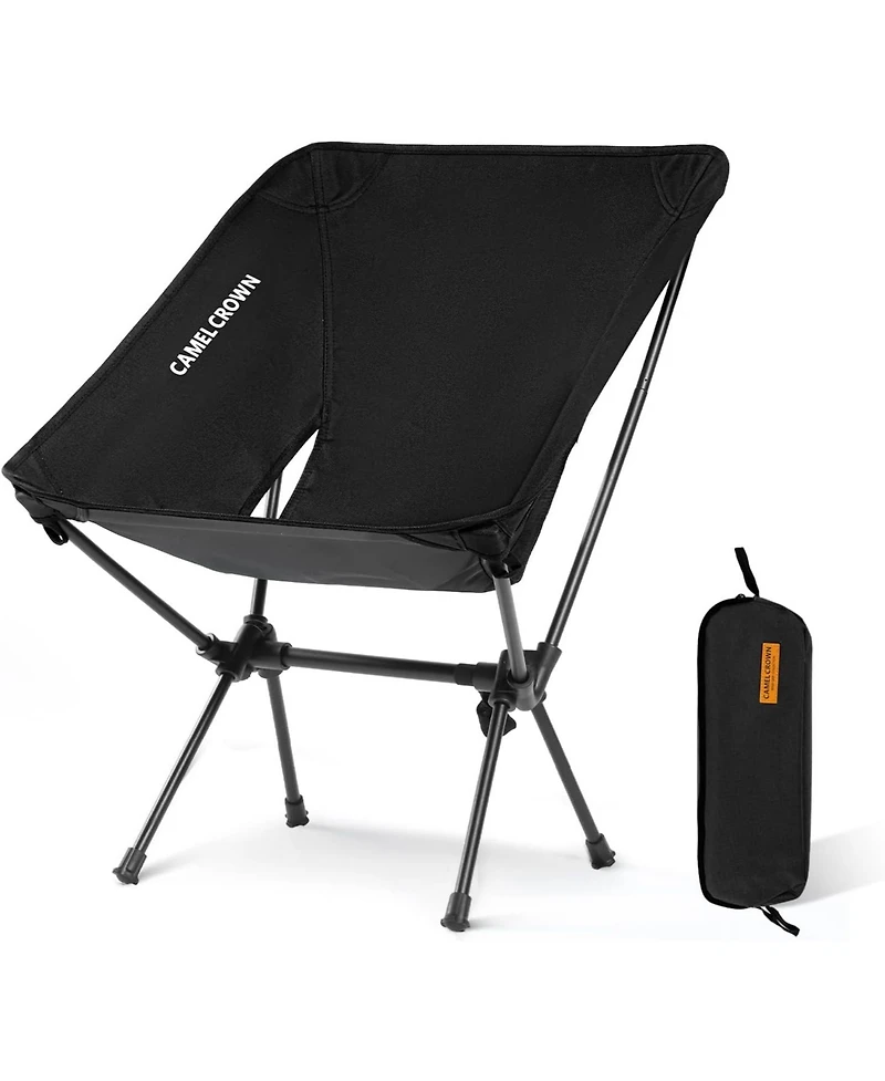 Piscifun Portable Camping Chair Folding Compact Lawn Lightweight Backpacking with Carry Bag for Outdoor Hiking Beach Travel Picnic Festival