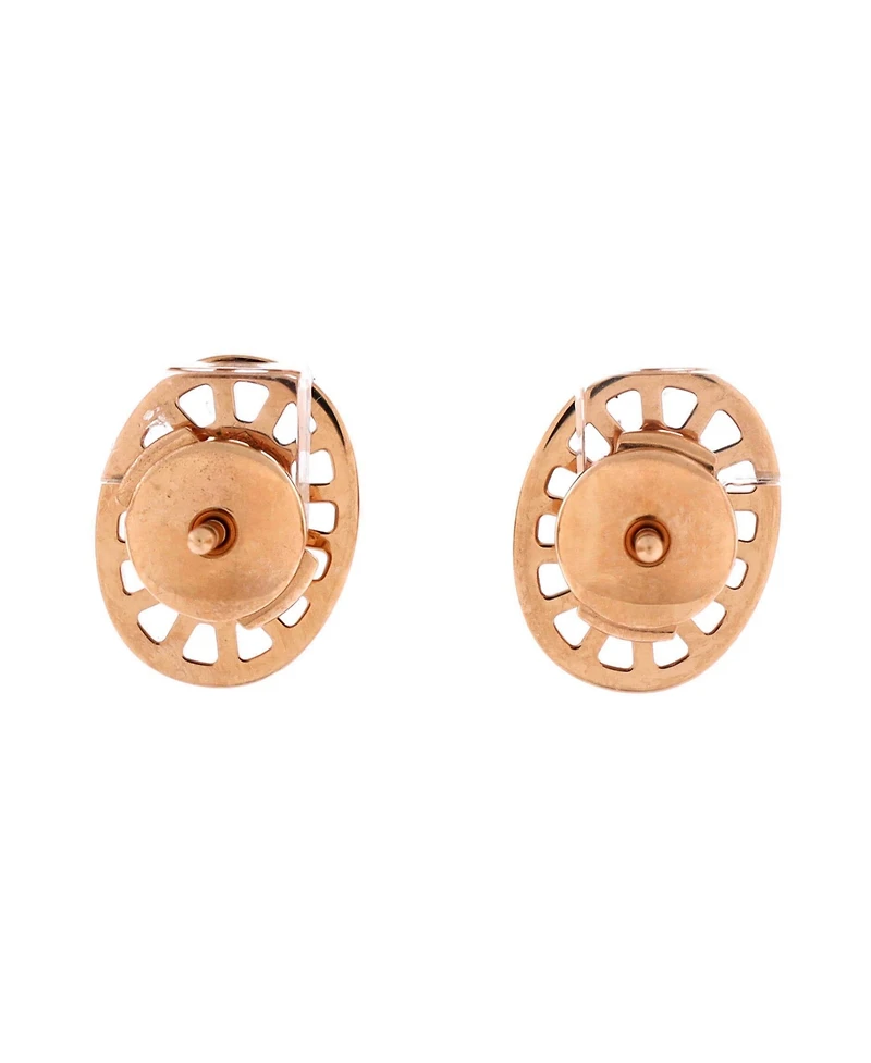Pre-Owned HERMES Chaine D'Ancre Divine Stud Earrings