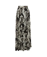 Pre-Owned Roberto Cavalli Women's Print Silk Maxi Skirt