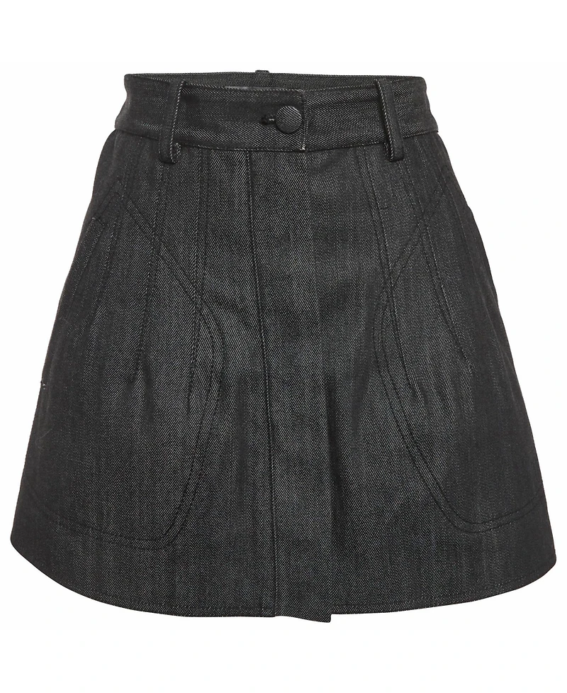 Pre-Owned Balenciaga Women's Denim Mini Skirt