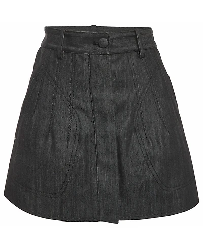 Pre-Owned Balenciaga Women's Denim Mini Skirt