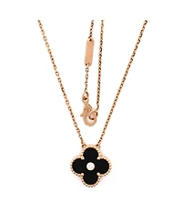 Pre-Owned Van Cleef & Arpels Vintage Alhambra Pendant Necklace