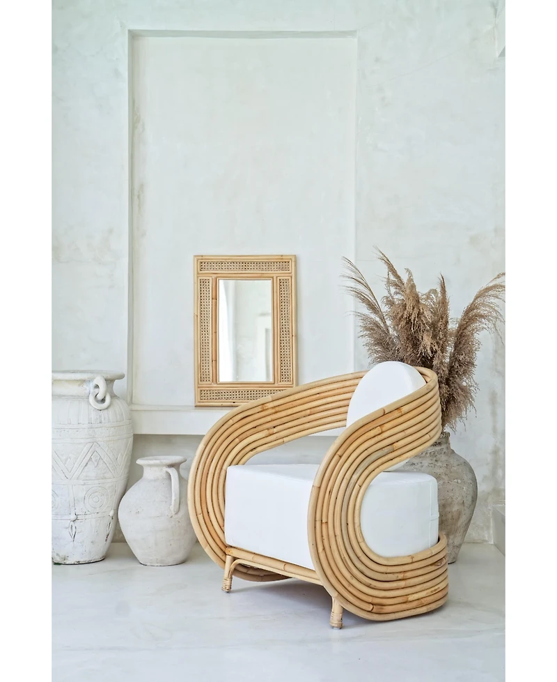 The Artisan & Company, Rattan Rectangular Wall Mirror