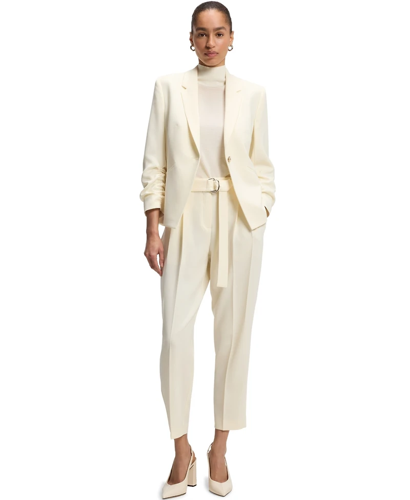Boss by Hugo Women's Japanese Crepe Tapered-Fit Pants