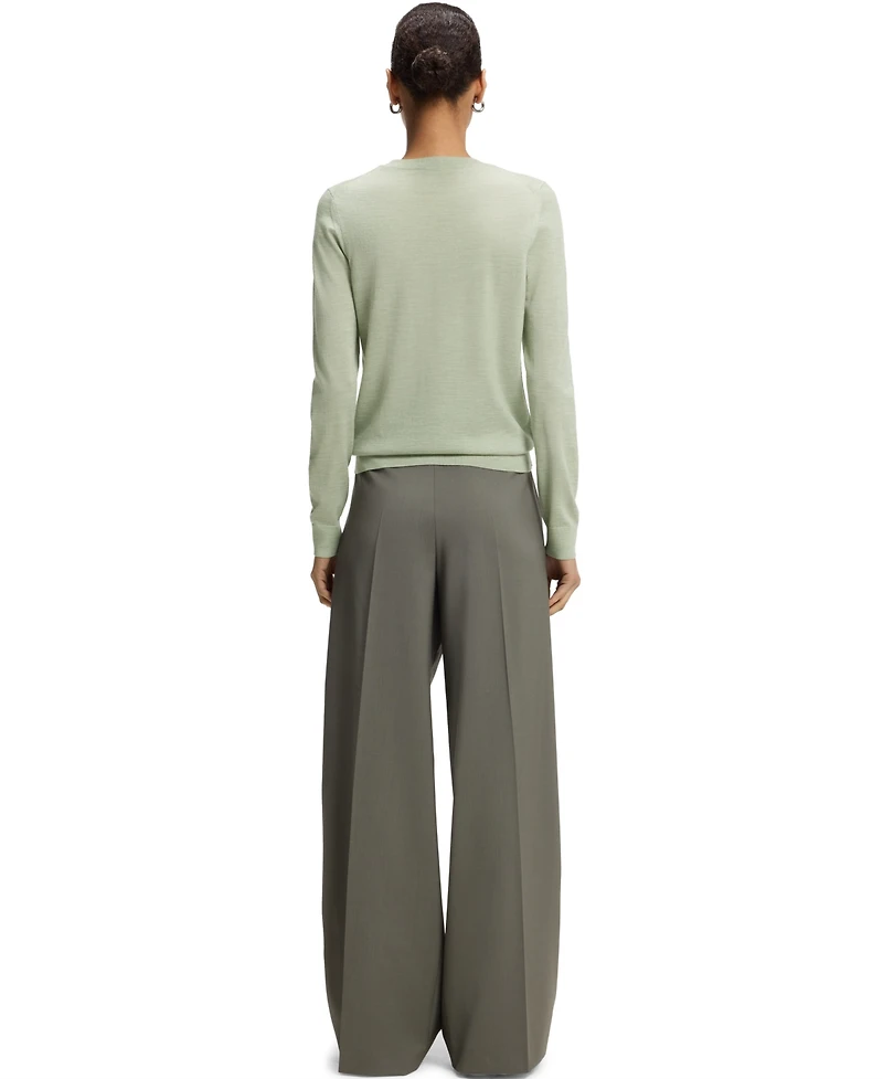 Boss by Hugo Women's Merino Wool Slim-Fit Sweater