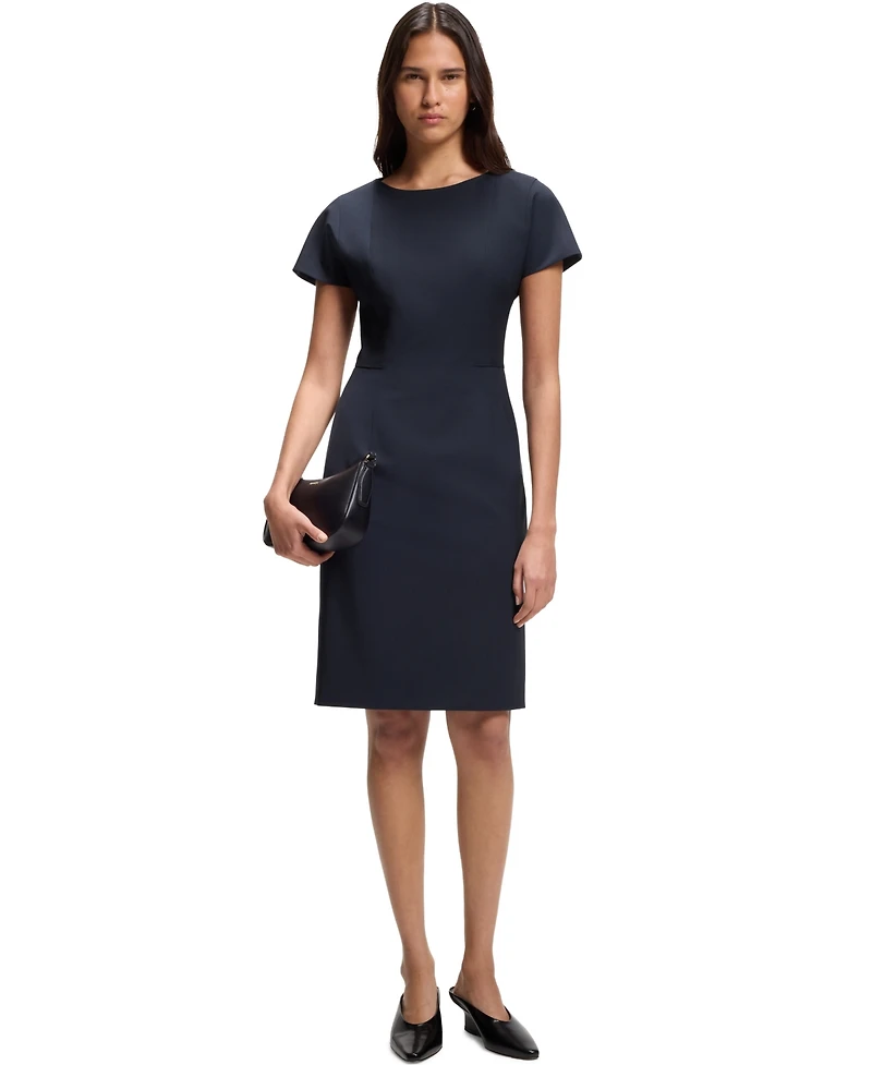 Boss by Hugo Women's Stretch Wool Slim-Fit Dress