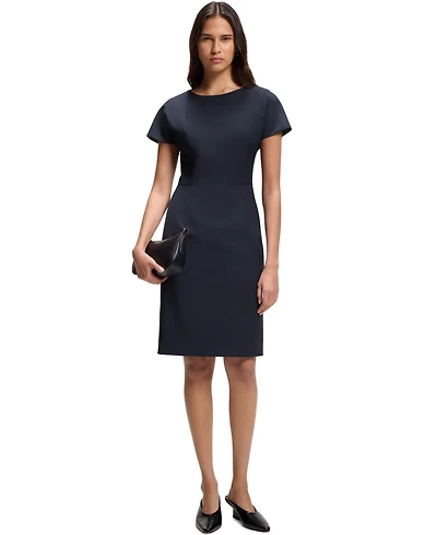 Boss by Hugo Women's Stretch Wool Slim-Fit Dress
