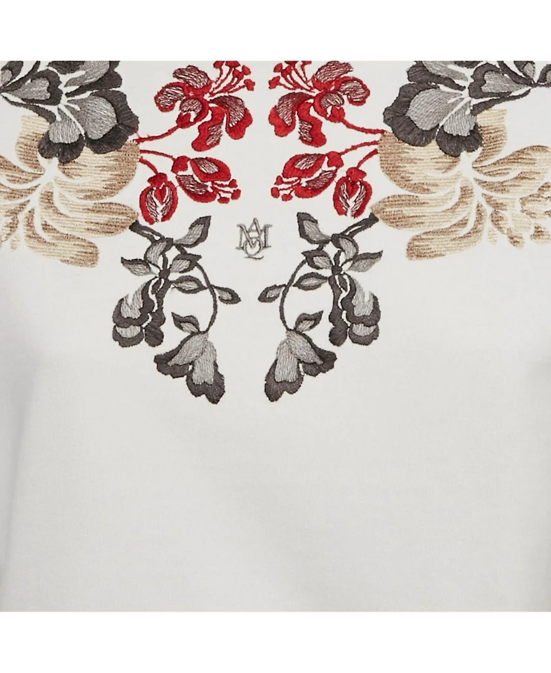 Pre-Owned Alexander Mcqueen Women's Floral Embroidered Cotton Sweatshirt