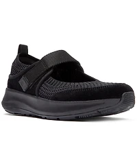 FitFlop Women's F-Mode Flow Knit Suede Mary Jane Almond Toe Sneakers