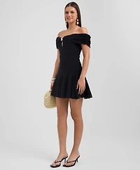 Rachel Roy Women's Arava Crochet Mini Dress
