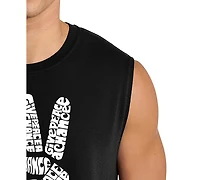 La Pop Art Men's Peace Sign Word Tank Top