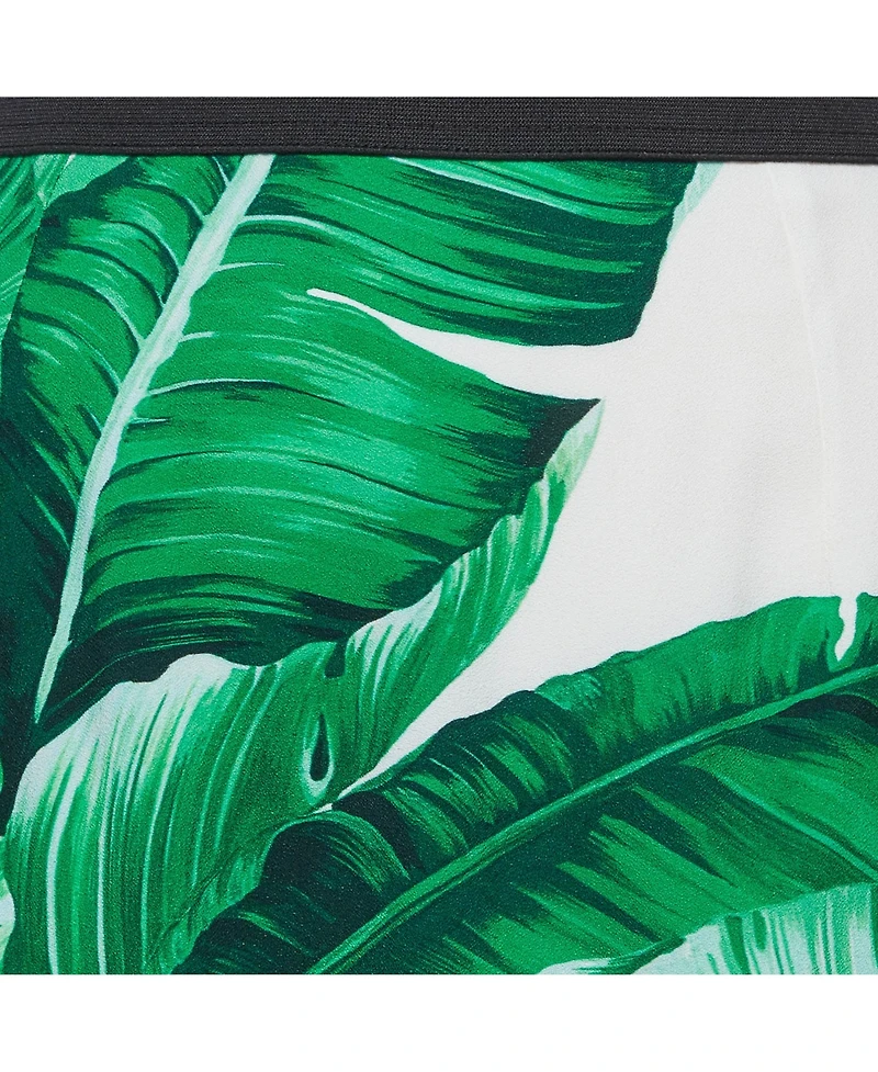 Pre-Owned Dolce & Gabbana Women's Tropical Print Crepe Pencil Skirt