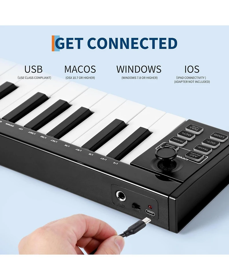 gaomon 37-Key Usb Midi Controller Keyboard
