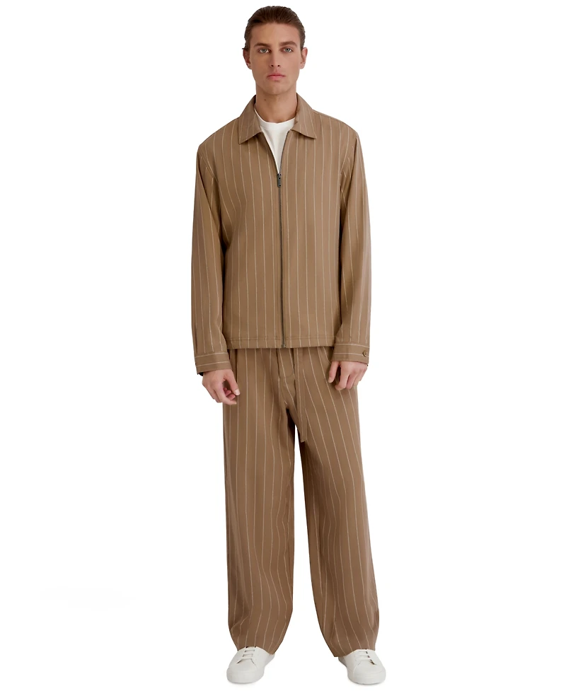 Karl Lagerfeld Paris Men's Stripe Regular-Fit Jacket