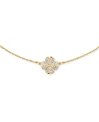 kate spade new york Gold-Tone Flower Pave Scatter Necklace