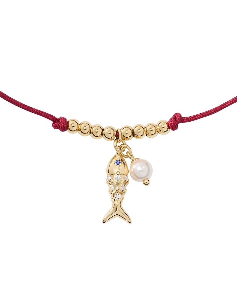kate spade new york Gold-Tone Summer Daze Fish Cord Bracelet