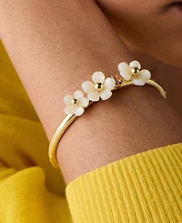 kate spade new york Gold-Tone Summer Daze Flower Cuff Bracelet