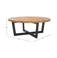 Safavieh Leo 4 Leg Round Outdoor Coffee Table