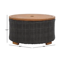 Safavieh Anguilla Wicker Outdoor Coffee Table